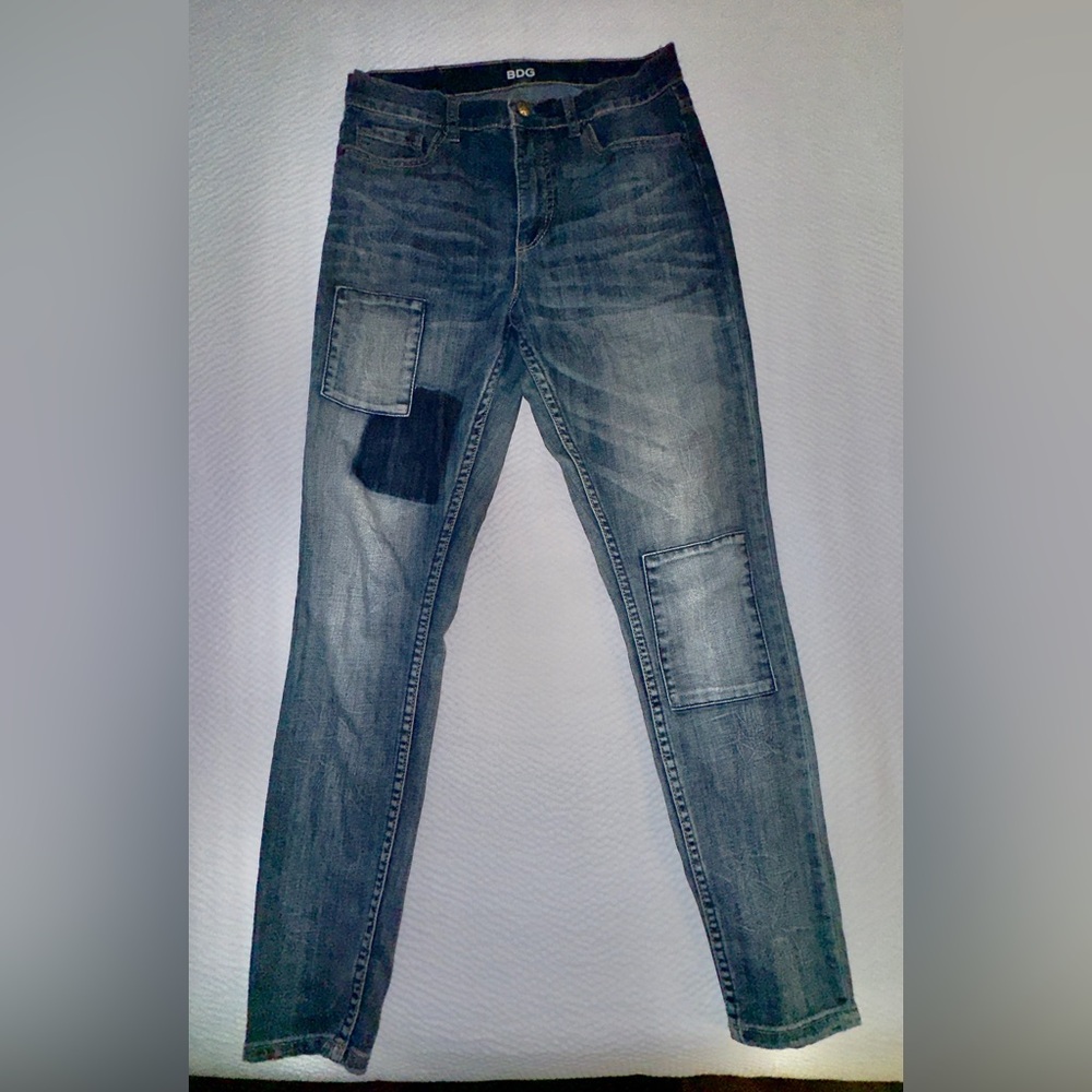 Urban Outfitters BDG High Rise Slim Patchwork Panel Jeans, Size 28” Waist